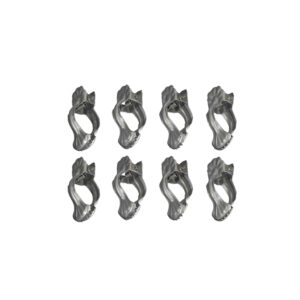 Donauklammern für Scheibenstangen Cafehausstange, 8 Stück