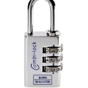 Zahlen-Vorhangschloss 90/30 CHROMO SB