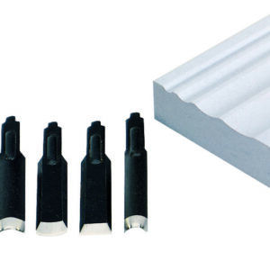 Schnitzmessersatz für MOS, 5 verschieden e Formen