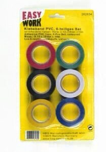 Easy Work Klebeband PVC - 6-teiliges Set