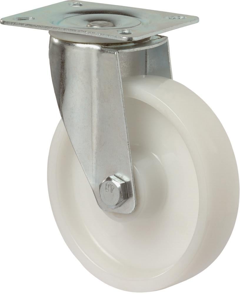 1308764 lenkrolle 125mm l400 b10 platte kst weiss rl l400 b10 125