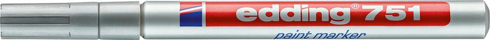 1309252 lackmarker nr 751 silber edding