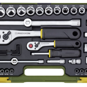 Steckschlüsselsatz für zöllige Schrauben größen 65-tlg.