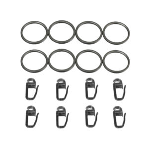 Gardinenringe mit Faltenlegehaken für Gardinenstangen Power ø 20