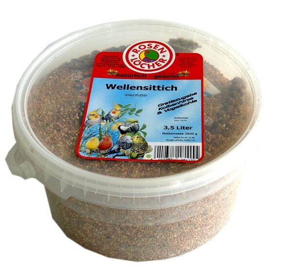 1335061 wellensittichfutter ca 2 5kg im eimer kohle hirserispen