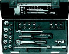 Steckschl.Garnitur 6,3mm (1/4") 32 teilig Gedore