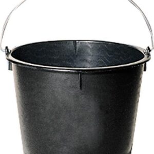 Baueimer Polyeth.-Regen. hohe Form, schwarz 10 l