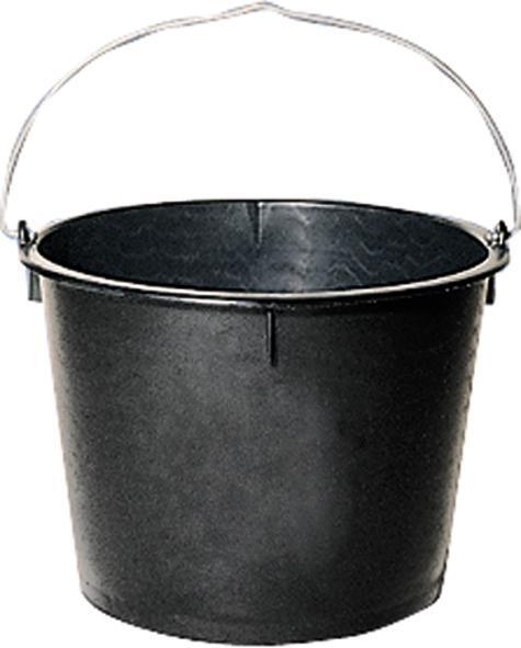 1344938 baueimer polyeth regen hohe form schwarz 10 l