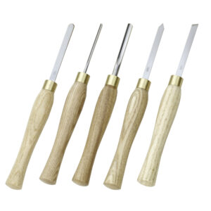 Drechselbeitelsatz HSS, 5-tlg. im Holzkästchen