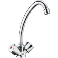 Spültisch Einlochbatterie LISA mit Rohrauslauf chrom