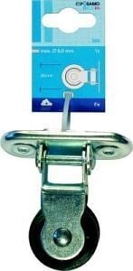 1412910 stehrolle mit scharnier fuer seil bis 6mm
