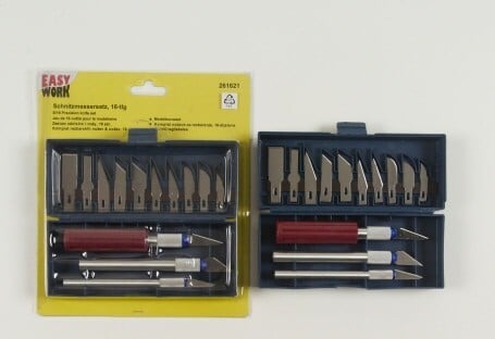 1470965 easy work schnitzmessersatz 16 tlg