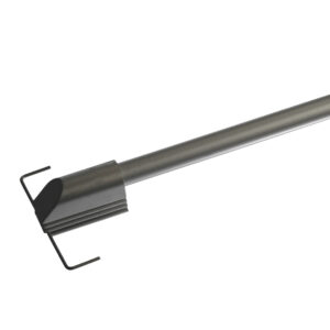 Scheibenstange mit Klemmträger 12mm Cafehausstange