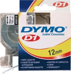 45010 Schriftbänder schwarz/transparent 12mmx7m DYMO 1 Stück