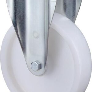 Bockrolle 200mm N110.B10 Platte,Kst.weiß,RL N110.B10.201