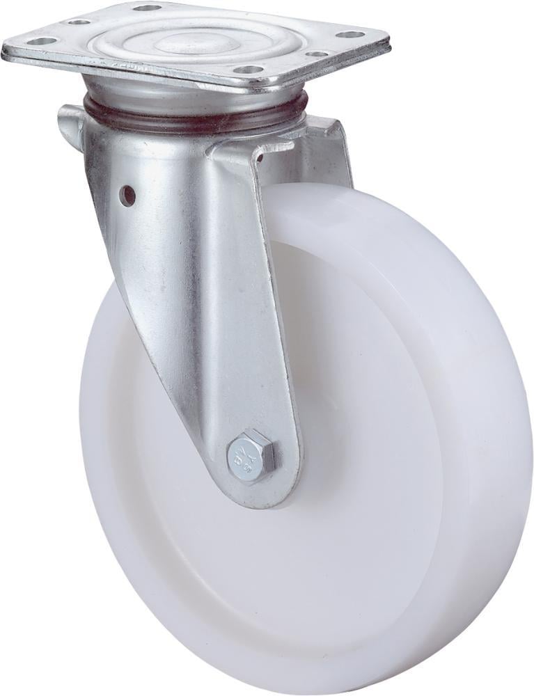 1494249 lenkrolle 150mm n100 b10 platte kst weiss rl n100 b10 151