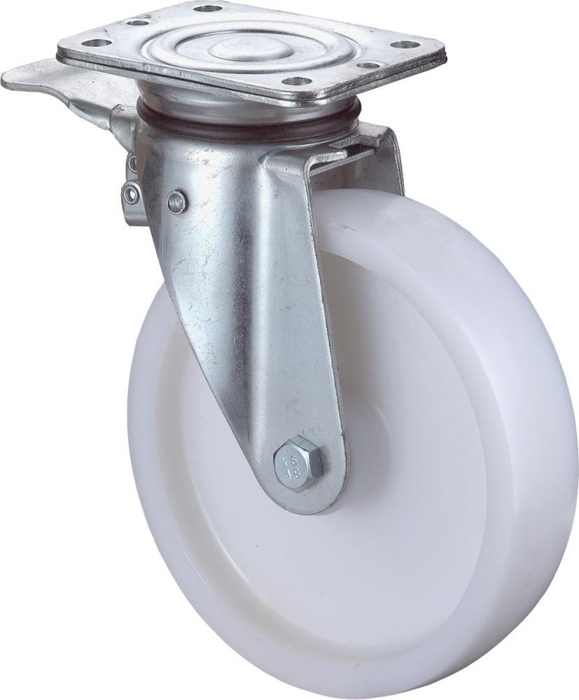 1494251 lenkrolle 125mm n120 b10 platte kst weiss rl fest n120 b10 127