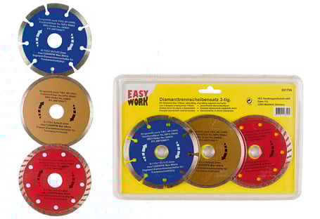 1508585 diamanttrennscheibensatz 3 tlg 115mm