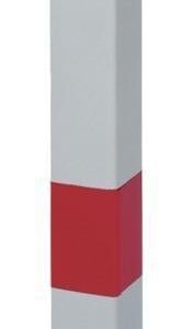 Absperrpfosten KLAPPY 70x70 mm Dreik. Aufschr.