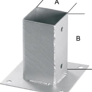 Aufschraubhülse tzn 101 vierkant