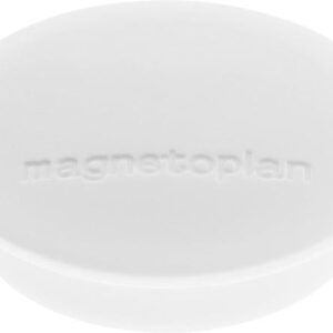 Magnet D=34mm VE=10 Haftkraft 1300 g weiß 1 Stück