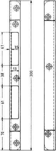 1520089 schliessblech nr 17 300 hell verzinkt