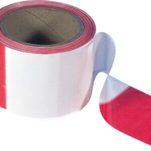 Absperrband 80mm rot/weiß a 50m