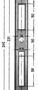 Schliessblech Nr 0129-02-24/245X24X2 mm verzinkt