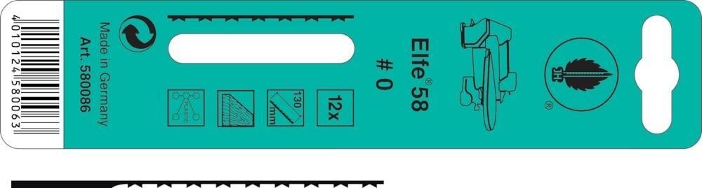 Laubsägeblatt Elfe Multizahn Nr. 580036 Größe 0 1 Laubsägeblatt Elfe Multizahn Nr. 580036 Größe 0