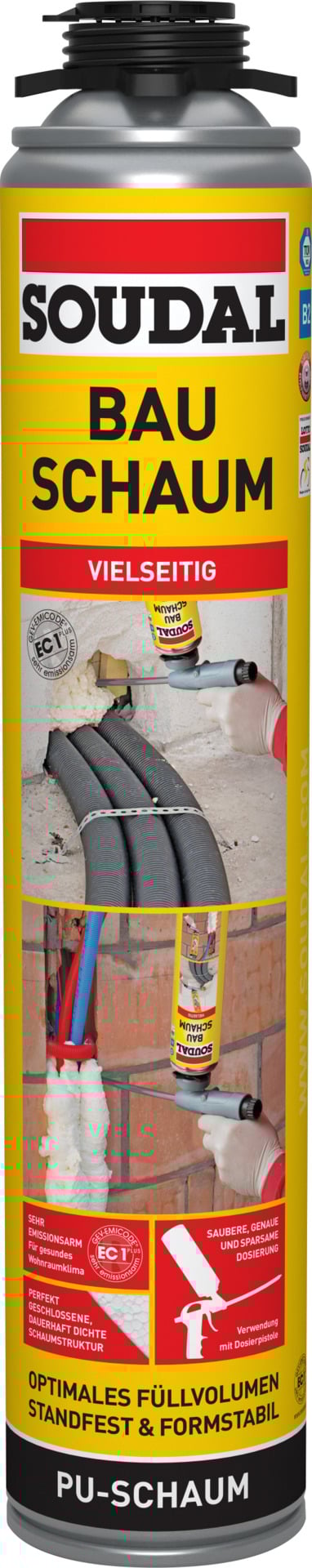 1524567 bauschaum b2 pistolenschaum 750ml