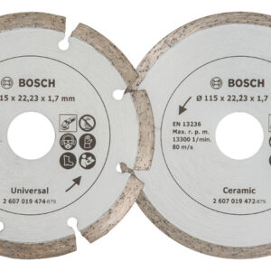 2 Diamant Trennscheiben 115 Baumat./Flie