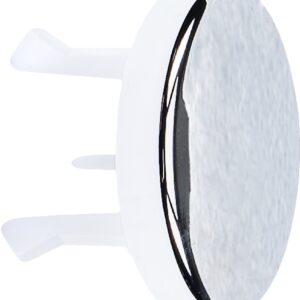 Zierstopfen für Waschtisch chrom