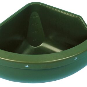 Futtertrog Eckmodell inklusive Beißkante, Kunststoff