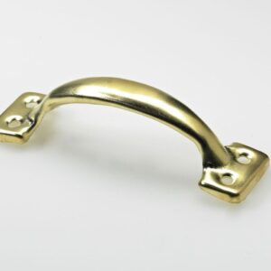 Möbelgriff, 97 x 28 x 27 mm, Stahl, vermessingt