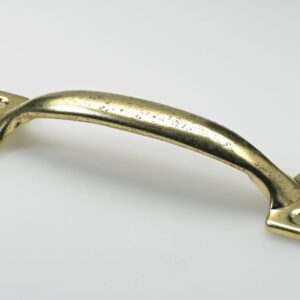 Möbelgriff, 155 x 37 x 29 mm, Stahl, vermessingt