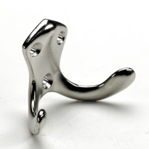 Mantelhaken, 75 x 50 x 32 mm, Zinkdruckguss vernickelt