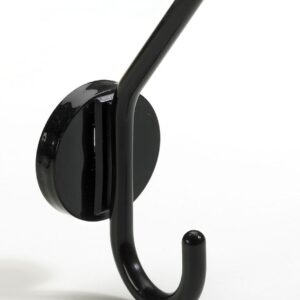 Garderobenhaken, 56 x 150 x 70 mm, Kunststoff schwarz