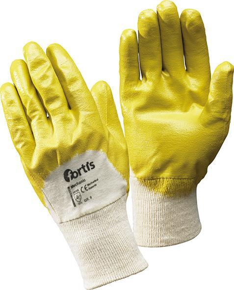 1613470 handschuh mechanic nitril gr 10 gelb fortis