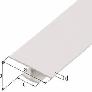 H-Profil Kunststoff weiß