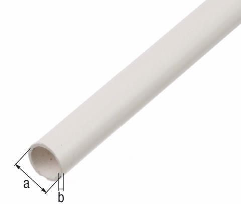 1614014 rundrohr kunststoff weiss