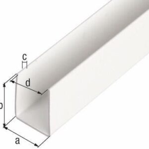 U-Profil Kunststoff weiß