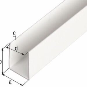 U-Profil Kunststoff weiß