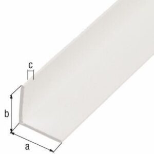 Winkelprofil Kunststoff weiß