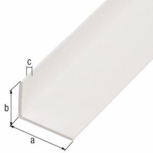 Winkelprofil Kunststoff weiß