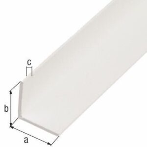 Winkelprofil Kunststoff weiß