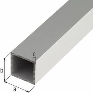 Vierkantrohr Aluminium