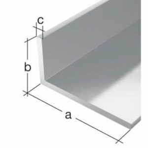 Winkelprofil Aluminium silberfarbig