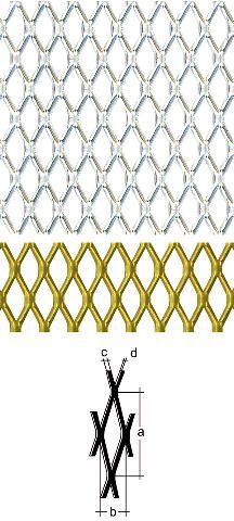 1614183 streckmetallblech aluminium silberfarbig