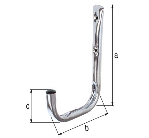 1614360 wandhaken stahl