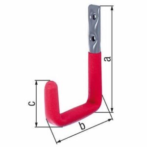 Wandhaken Stahl grau